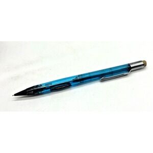 Vintage Pentel PD345 Mechanical Pencil Transparent Blue Japan 0.5 MM Clicker